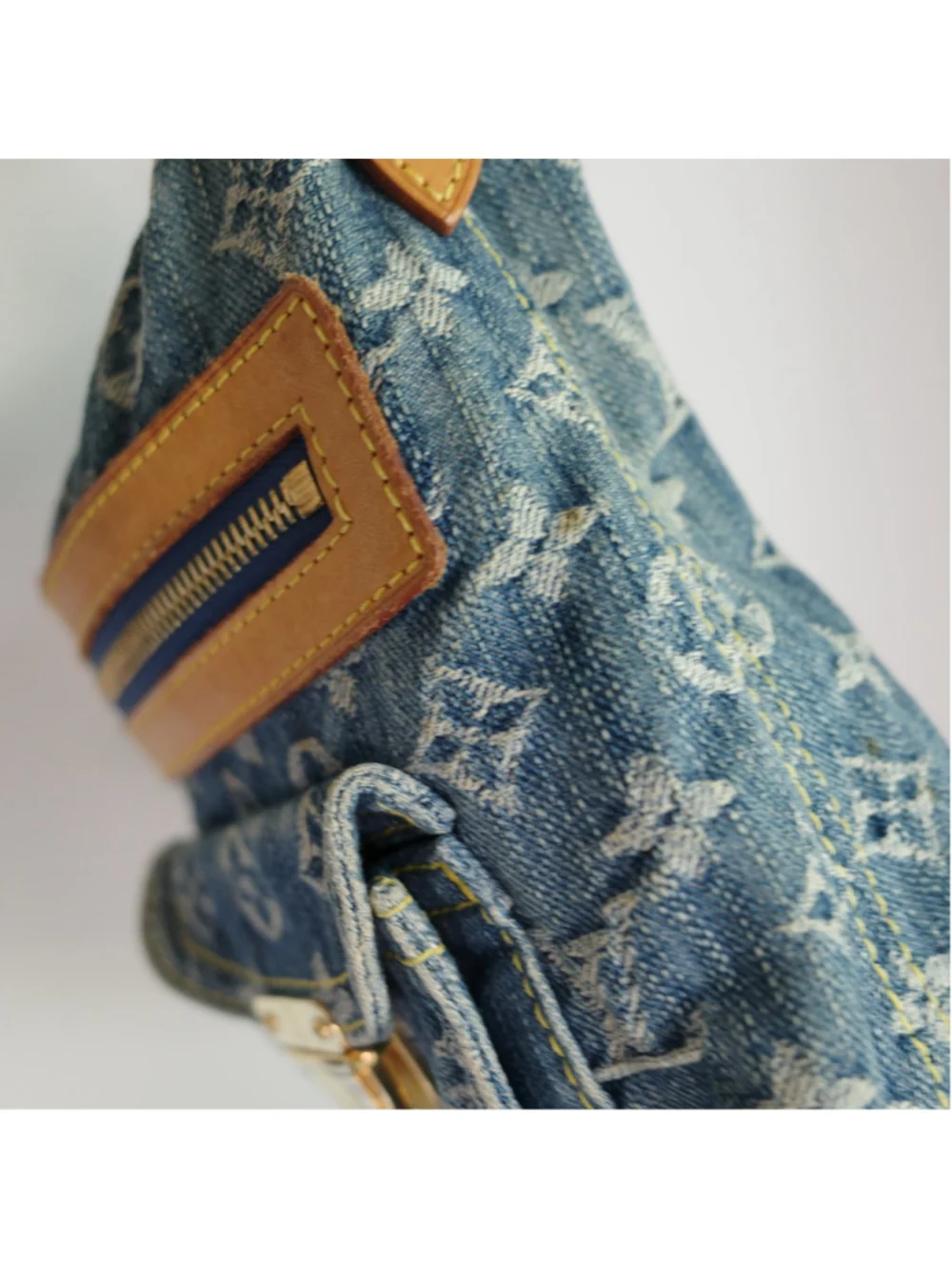 LOUIS VUITTON Vintage Blue Denim Baggy PM